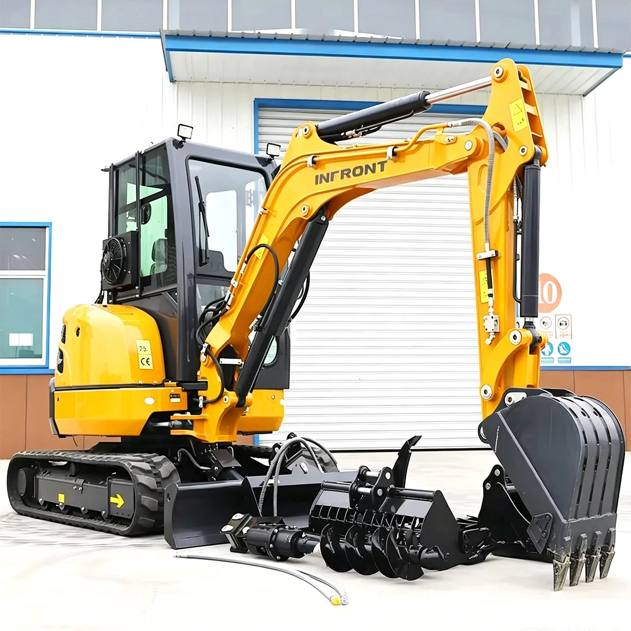 FREE SHIPPING Mini Excavator 3.5 Ton EPA Farm New Crawler Digger Excavadora Kubota Engine 1 Ton 2 Ton Small Excavators