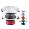 Customized LOGO  Top Seller Aluminum Alloy Non-slip Cake Turning Rotating Table Decorating Turntable Stand