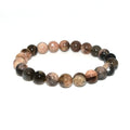 Wholesale 4/6/8/10mm Natural Black Sunstone Bracelet For Women Men