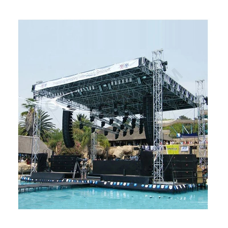 Outdoor Concert Stand Support Lighting Aluminium Stage Truss System for Sale Led Cabinet Frame Structure Truss