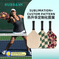 Subbank Custom Premium Wood Pickleball Paddle Set Plywood Sublimation Blanks for DIY Printing Tournament Approved Pickle Paddles