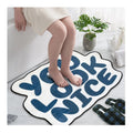 You Look Nice Bath Mat Cute Funny Decor Non-Slip Washable Irregular Shape Soft Flannel Rug