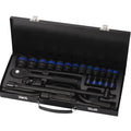 Metric1/4-Inch Drive 24pcs Socket Wrench Set Mechanic Tools Kit Bit Sockets for Automotive Repair Household Tool Set