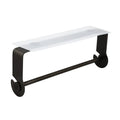 Kitchen Undermount Adhesive Chrome Metal Modern Adjustable Wall-Mounted Paper Towel Holder Cabinet Mount for Home & Hotel