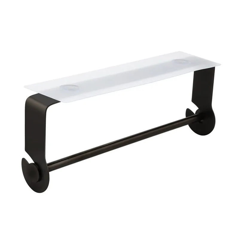 Kitchen Undermount Adhesive Chrome Metal Modern Adjustable Wall-Mounted Paper Towel Holder Cabinet Mount for Home & Hotel
