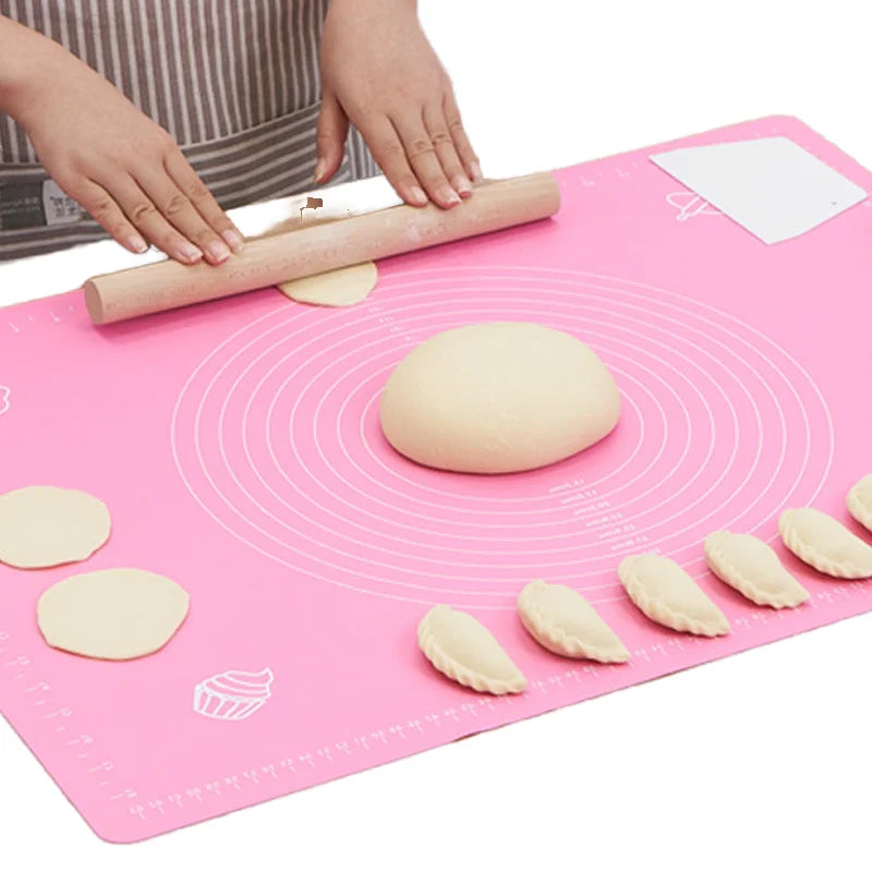 Silicone Kneading Pad Non-Stick Baking Mat for Pizza Bread Scale Rolling Dough Bakeware Tools Pastry Molds