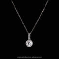 Starsgem Hot Sale Classic Design 0.5ct DEF VS Lab Grown Diamond Necklaces Jewelry Charm 18K White Gold Chain Necklace for Gift