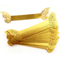 Wholesale Luxury Gold Napkin Rings High Quality Modern Butterfly Stacked Wedding Easter Party Table Decoration