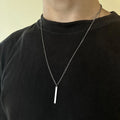 Popular Customized Name Necklace Women High Quality Stainless Steel Black Color Square Charms Crystal Rhinestone Casual/Sporty