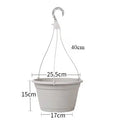 Wholesale Price Garden Durable Hanging Pot Black Pretty Hanging Planters Plastic Kits Hanging Pots