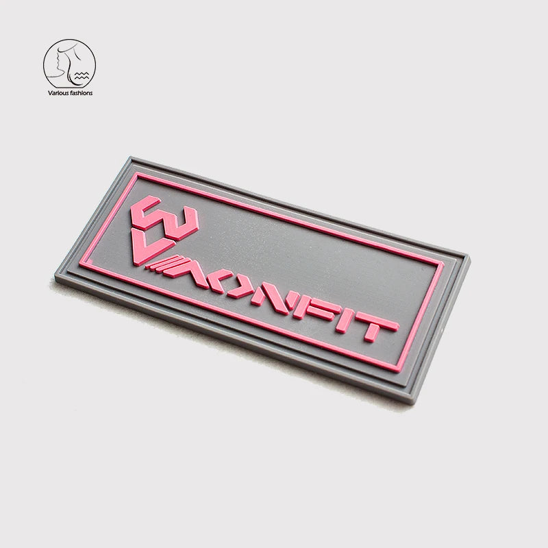 YunShang Custom Logo 3D PVC Soft Rubber Patch Tpu and Silicone Heat Transfer Silicon Vinyl Label for Clothing