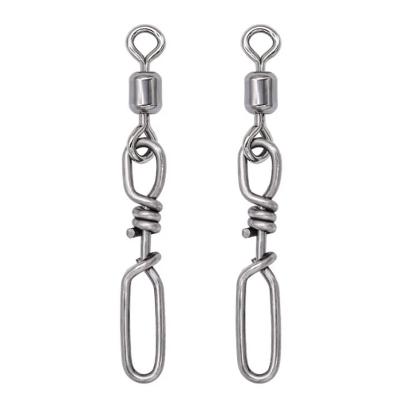 Fishing Swivel Tackle Accessories Connector Brass Figure 8 Ring Stainless Steel Fishing Swivel Pin