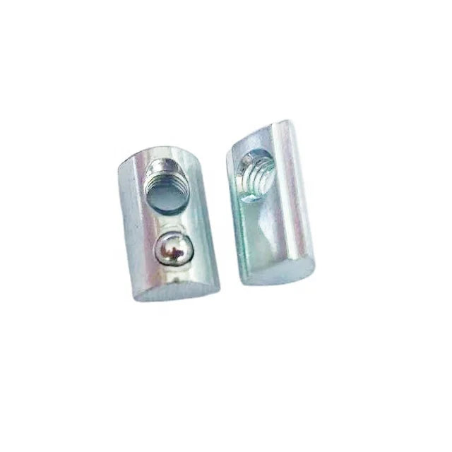 M3 M4 M5 Slot 5 Carbon Steel T Slot Nut With Spring Loaded Ball
