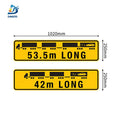 AU Reflective Hazard Signs Road Train Sign Reflective Rear Marker Truck Rear Signs