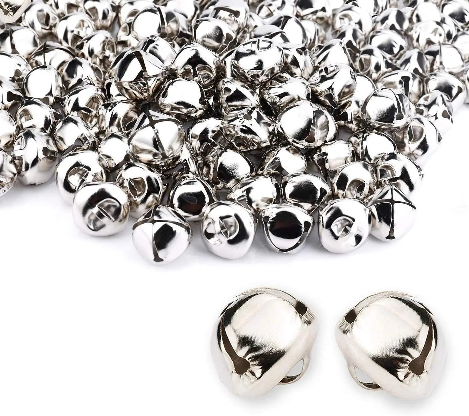 DIY 120 Pcs Small Metal Jewelry Making Dog Pet Cat Bells Christmas Jingle Bell for Decorations