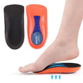 PU Half Insoles for Plantar Fascitis Orthopedic Heel Pad Sneakers Shoes Inserts Elasticity Running Shock Absorption Insoles for