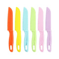 Kids Safe Plastic PP Fruit & Vegetable Knives in Different Colors for Kitchen Baking or Cooking