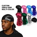 Wave Silky Satin Durag Black Maximum Wave Formation Ultra-Compression Breathable Premium Fabric One Size Fits for All Hair Types