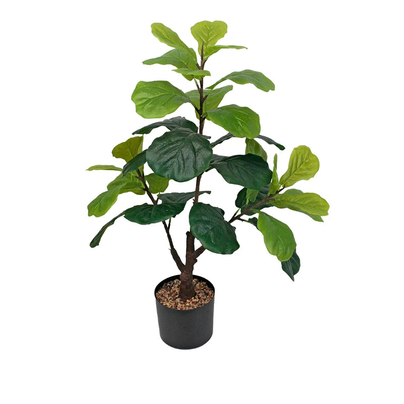 90cm Large Artificial Green Banyan Plant Outdoor Courtyard and Hall Ornamental Home Decor Potted Simulation Plants with Pot