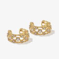 Fashion 925 Sterling Silver Gold Ear Cuff Earrings for Women  Gold Earring Jewelry