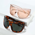 New Large Frame Sunglasses With Futuristic Technology Feel Sunglasses Men Women 2024 Fashion One Piece Pc Material Sun Glasses