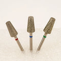 Wholesale High Quality F M C Large Taper Barrel Cross Cut Electric Cuticle Diamond Efile Nail Drill Bits for Manicure Pedicure