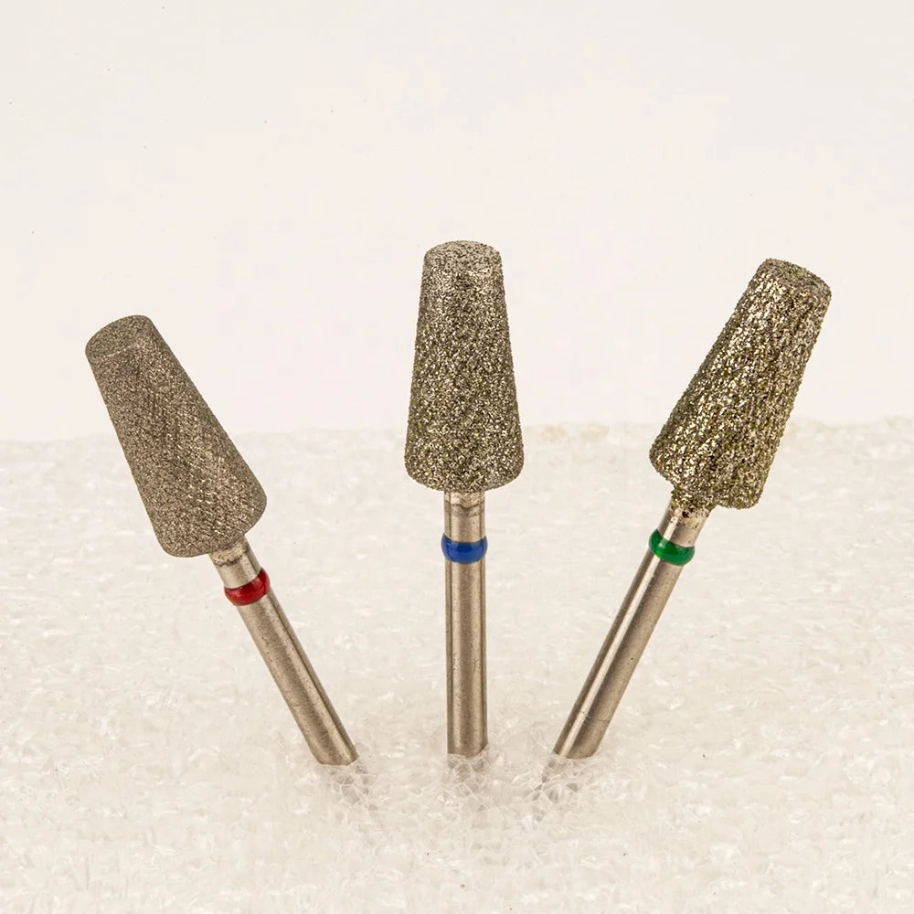 Wholesale High Quality F M C Large Taper Barrel Cross Cut Electric Cuticle Diamond Efile Nail Drill Bits for Manicure Pedicure