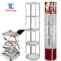 TianLang Promotion Pop up Twister Tower Counter Folding Porbale Showcase