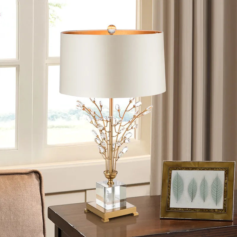 Modern Metal LED Table Lamp Home Living Room Reading Desk Light Bedroom Bedside Table Light