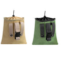 Foraging Bag Mushroom Storage Leather Bushcraft Belt Tinder Dump Pouches Canvas Collapsible Outdoor Camping Foraging Pouch