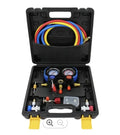Pressure Gauge Freon Filling A/C Fitting Assistant Air Conditioner Refrigeration Car R134 R410a R22 R407c Hard Case OEM One Year