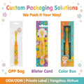 Yangzhou Wholesale Kids Soft Toothbrush with Non-slip Handle Customizable Cartoon Children Toothbrush OEM ODM Tooth Brush Set