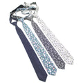 Wholesale Child Tie Floral Easy Wear Pretied Black Buckle Close Short Thin Handmade Cotton Print Zhejiang Necktie for Children