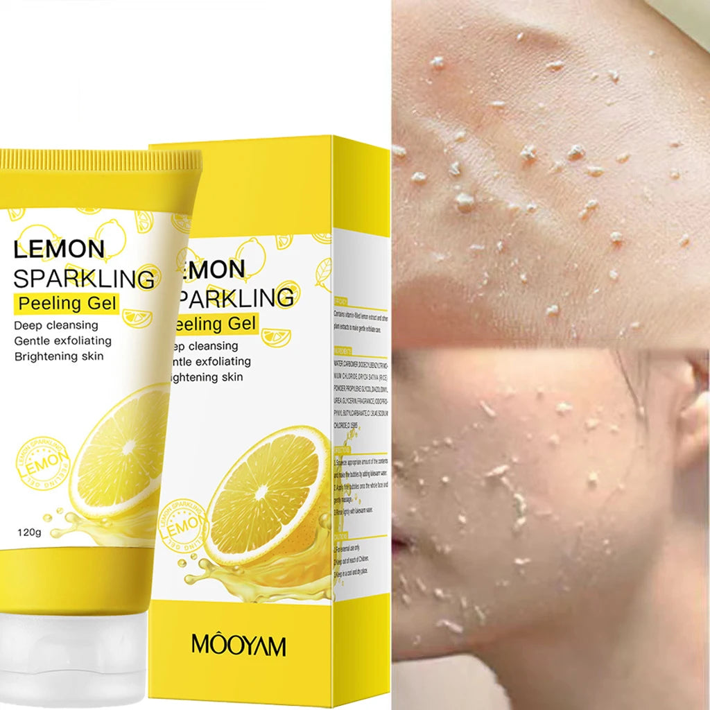 Lemon Sparkling Peeling Gel Popular Face Wash Skin Purifying Exfoliating Sebum Clear Pore Care Soothing Facial Cleanser