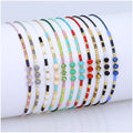 DS Crystal Hot Sale Miyuki Seed Bead Woven Friendship Bracelet Handmade Crystal Beaded Adjustable Charm Bracelet