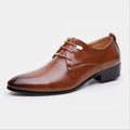 Men's New Solid Colour Formal Leather Shoes Business Fashion Trend Men's Leather Shoes Retro Pointed Adults Men's Casual Shoes