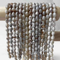 BS-6105 10x14mm Real Aqeeq Oval Rice White Striped Agate Stone Natural Texture Smooth Surface Loose Beads DIY Rosary Bracelet