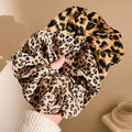 Wholesale Leopard Hair Scrunchie Luxury Oversized Scrunchies Custom Fashion Korean Satin Scrunchies for Women