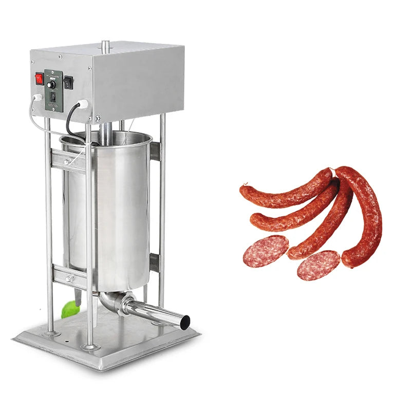 10/12/15L Automatic Electric Sausage Stuffer Household Sausage Filling Machine Ham Stuffer Commercial Sausage Filling Device
