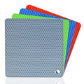 Customized Sizes Square Silicone Hot Pot Holder Mat Heat Resistant Classic Kitchen Gadgets for Kitchenware Use