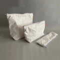 Waterproof Tyvek Paper Makeup Bag Washable Paper Cosmetic Pouches Large Travel Zipper case Toilet Access