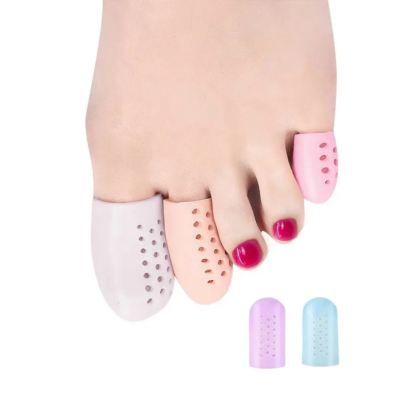 Upgrade Gel Toe Protector Silicone Toe Caps Toe Sleeve Protectors Prevent Pain for Corns Blisters and Ingrown Toenails HA00703
