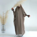 Loriya EID Ramadan One Piece Lace Jilbab Prayer Abaya Hijab Dress Traditional Muslim Clothing Kaftan Khimar Abaya