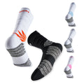 Elite Custom Logo Athletic Quick Dry Breathable Sport Socks Striped Pattern for Autumn Season-Cycling Basketball Football