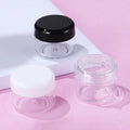 30g White Black Transparent Cosmetic Cream Jar 30ml Round Facial Cream Sample Empty Cream Container