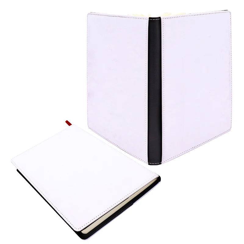 Custom Sublimation A6 Hardcover Journal Notebook for Students School Manufacturer PU Leather Diary Thread Sewing Printed Style