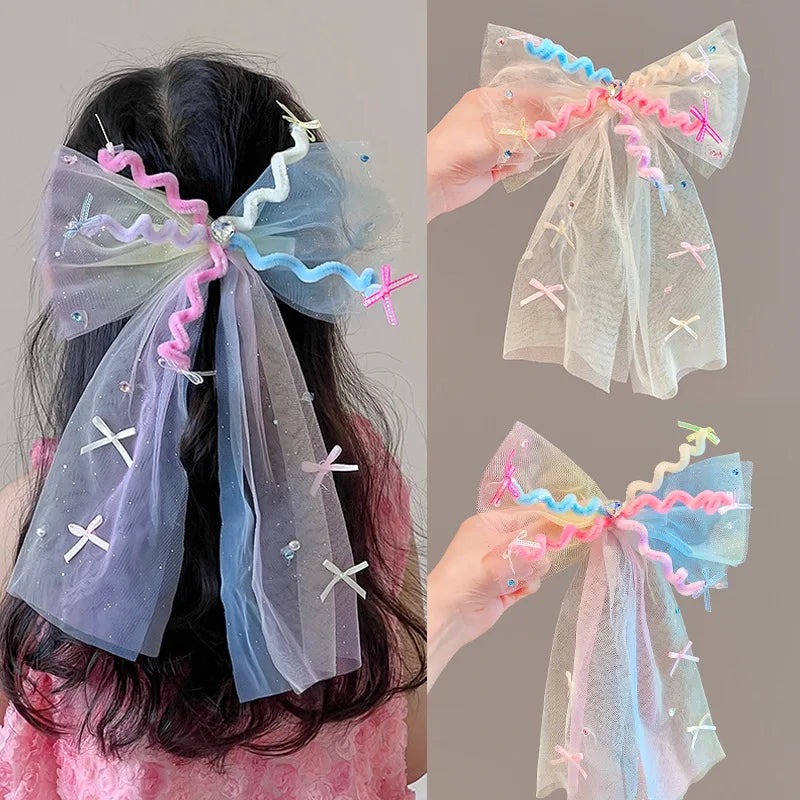 New Colorful Girl Headdress Princess Birthday Hair Clip Headwear Hair Accessories