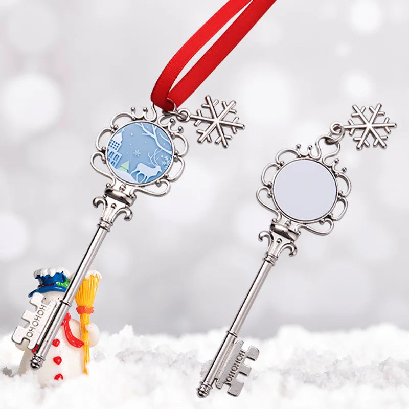 Wholesale Customized Decorative  Sublimation Blank Hanging Christmas Ornaments