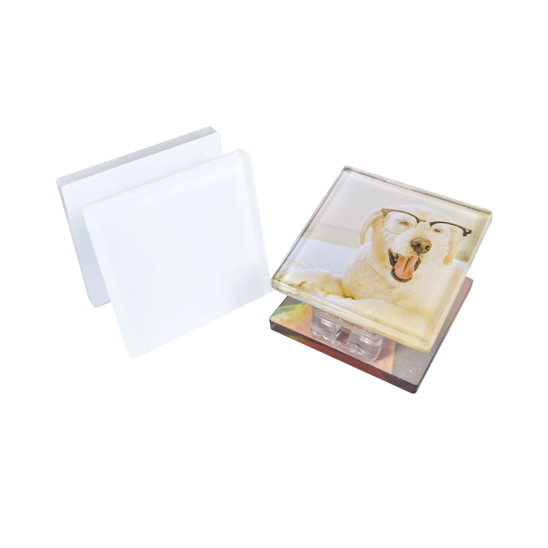Acrylic Sublimation Clip Customized Acrylic Clip Blanks square File Clips