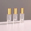 Empty Mini 3ml 5ml 6ml 10ml 15ml 20ml 30ml Clear Square Refillable Perfume Glass Bottles with Thick Bottom